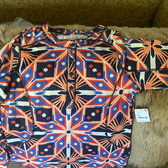 Free People, XL(16) Fireside Henley Top L/S w/thumbhole, NWT - Picture 3 of 7